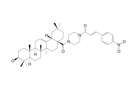 (3-HYDROXY-OLEAN-12-EN-28-YL)-[4-(4'-NITRO)-CINNAMAMIDO-PIPERAZIN-1-YL]-METHANONE