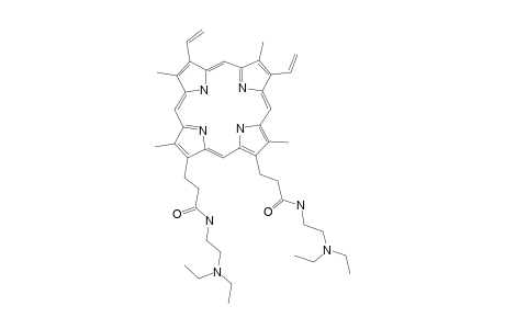 N,N'-BIS-(DIETHYLAMINOETHYL)-7,12-DIETHENYL-3,8,13,17-TETRAMETHYL-21H,23H-PORPHYRIN-2,18-DIPROPANAMIDE