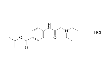 p-[2-diethylamino)acetamido]benzoic acid, isopropyl ester, hydrochloride