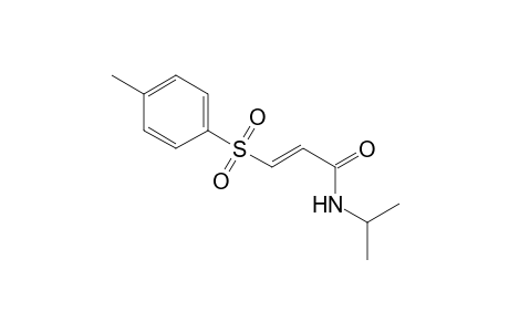 (E)-N-Isopropyl-3-tosyl-propenamide