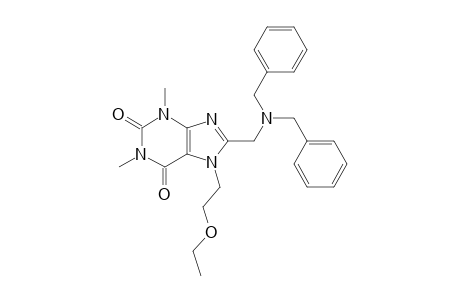 8-[(dibenzylamino)methyl]-7-(2-ethoxyethyl)-1,3-dimethyl-3,7-dihydro-1H-purine-2,6-dione