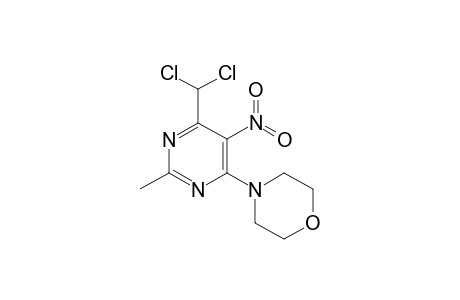 4-(Dichloromethyl)-5-nitro-2-methyl-6-(morpholin-4-yl)pyrimidine