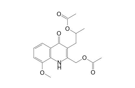 1-(2-(acetoxymethyl)-8-methoxy-4-oxo-1,4-dihydroquinolin-3-yl)propan-2-yl acetate