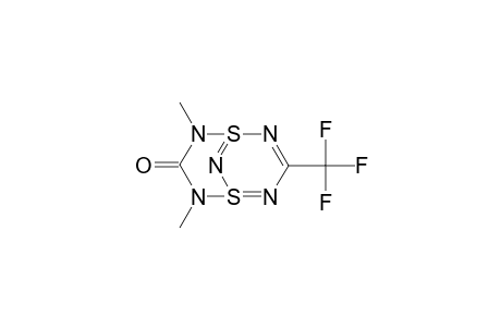 2,4-Dimethyl-7-(trifluoromethyl)-1.lambda.(4),5.lambda.(4)-dithia-2,4,6,8,9-pentaazabicyclo[3.3.1]nona-1(9),5,7-trien-3-one