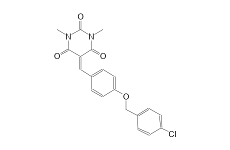 5-{4-[(4-chlorobenzyl)oxy]benzylidene}-1,3-dimethyl-2,4,6(1H,3H,5H)-pyrimidinetrione