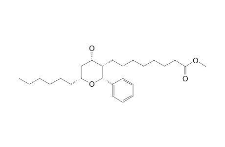 8-[(2R,3S,4S,6R)-6-hexyl-4-hydroxy-2-phenyl-3-oxanyl]octanoic acid methyl ester