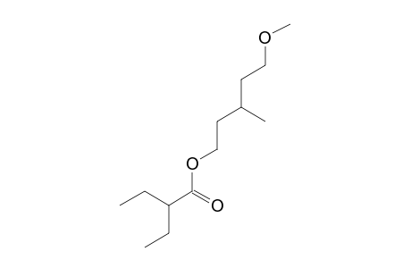 2-Ethylbutyric acid, 5-methoxy-3-methylpentyl ester