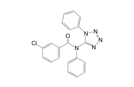 1-Phenyl-5-[N-phenyl-N-(3-chlorobenzoyl)amino]tetrazole