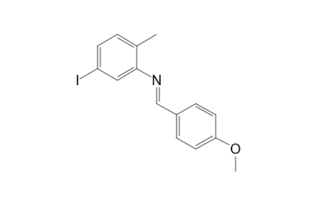 5-iodo-N-(p-methoxybenzylidene)-o-toluidine