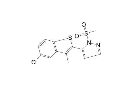 5-(5-chloro-3-methylbenzo[b]thien-2-yl)-1-(methylsulfonyl)pyrazole