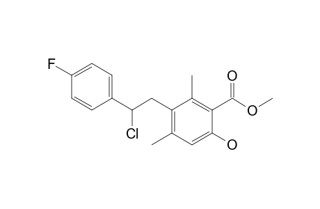 Methyl 5-[2-chloro-2-(4-fluorophenyl)ethyl]-4,6-dimethylsalicylate