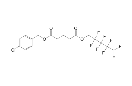 Glutaric acid, 2,2,3,3,4,4,5,5-octafluoropentyl 4-chlorobenzyl ester