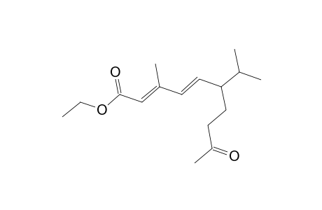 Ethyl-6-isopropyl-3-methyl-9-oxo-2E,4E-decadienoate