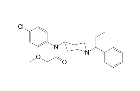 N-4-Chlorophenyl-2-methoxy-N-[1-(1-phenylpropyl)piperidin-4-yl]acetamide