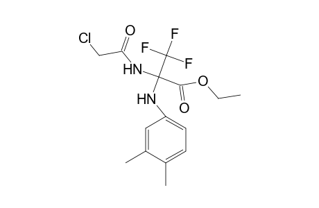 Ethyl 2-[(chloroacetyl)amino]-2-(3,4-dimethylanilino)-3,3,3-trifluoropropanoate