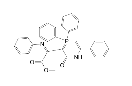 3-(A-Methoxycarbonyl-A-phenylimino-methyl)-2-oxo -4,4-diphenyl-6-(4-tolyl)-1-aza-4.lambda.5-phosphinine