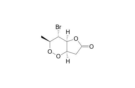 (+-)-(3S,4R,4aS,7aR)-4-Bromo-3-methyl-tetrahydro-furo[3,2-c][1,2]dioxin-6-one