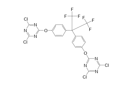 2,2-bis[4-[(4,6-Dichloro-1,3,5-triazin-2-yl)oxy]phenyl]-1,1,1,3,3,3-hexafluoropropane