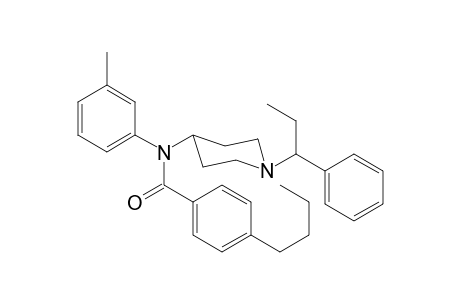 N-3-Methylphenyl-N-[1-(1-phenylpropyl)piperidin-4-yl]-4-butylbenzamide