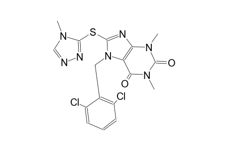 1H-purine-2,6-dione, 7-[(2,6-dichlorophenyl)methyl]-3,7-dihydro-1,3-dimethyl-8-[(4-methyl-4H-1,2,4-triazol-3-yl)thio]-