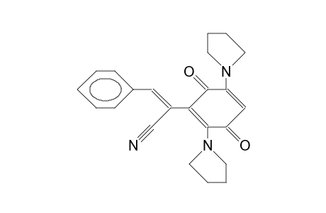 3,6-Dioxo.alpha.-(phenylmethylene)-2,5-di-(1-pyrrolidinyl)-1,4-cyclohexadiene-1-acetonitrile