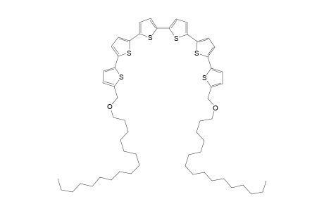 5,5'''''-Dihexadecyloxymethyl-2,2':5',2'':5'',2''':5''',2'''':5'''',2'''''-Hexathiophene (or .alpha.,.omega.Dihexadecyloxymethylsexithiophene)