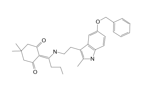 2-[1-[2-(5-benzoxy-2-methyl-1H-indol-3-yl)ethylamino]butylidene]-5,5-dimethyl-cyclohexane-1,3-quinone