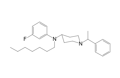 N-3-fluorophenyl-N-heptyl-1-(1-phenylethyl)piperidin-4-amine