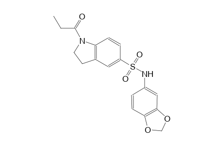 N-(1,3-benzodioxol-5-yl)-1-propionyl-5-indolinesulfonamide