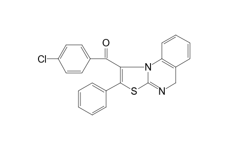 (4-chlorophenyl)(2-phenyl-5H-[1,3]thiazolo[3,2-a]quinazolin-1-yl)methanone
