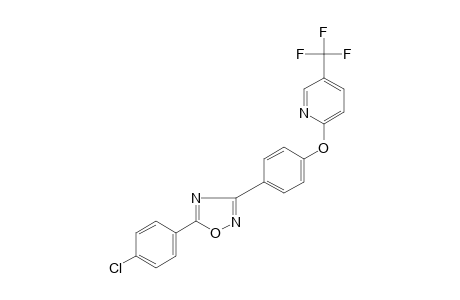 5-(p-chlorophenyl)-3-{p-{[5-(trifluoromethyl)-2-pyridyl]oxy}phenyl}-1,2,4-oxadiazole