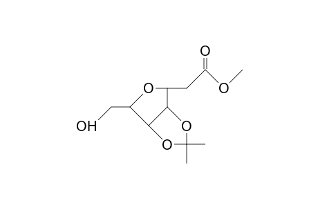 Methyl 3,6-anhydro-2-deoxy-4,5-O-isopropylidene-D-allo-heptonate