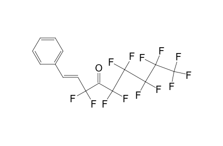 1-(E)-(2-phenylethenyl)perfluoroheptanone