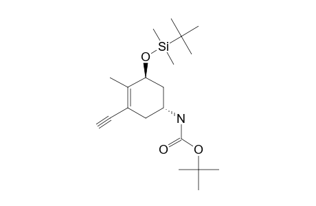 (3S,5R)-5-[(TERT.-BUTOXYCARBONYL)-AMINO]-3-[(TERT.-BUTYLDIMETHYLSILYL)-OXY]-1-ETHYNYL-2-METHYLCYCLOHEX-1-ENE