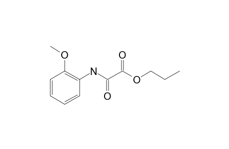 Oxalic acid, monoamide, N-(2-methoxyphenyl)-, propyl ester