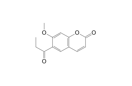 7-Methoxy-6-propanoylcoumarin