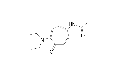 N-(4-diethylamino-5-oxo-1,3,6-cycloheptatrien-1-yl)acetamide