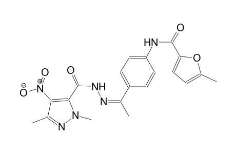 N-(4-{(1Z)-N-[(1,3-dimethyl-4-nitro-1H-pyrazol-5-yl)carbonyl]ethanehydrazonoyl}phenyl)-5-methyl-2-furamide