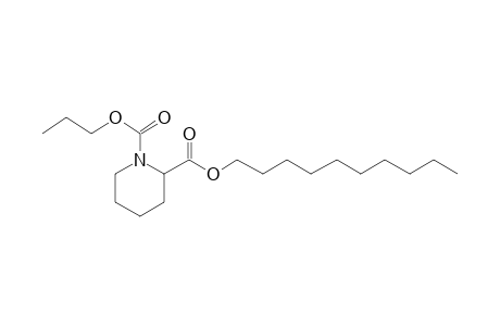 Pipecolic acid, N-propoxycarbonyl-, decyl ester