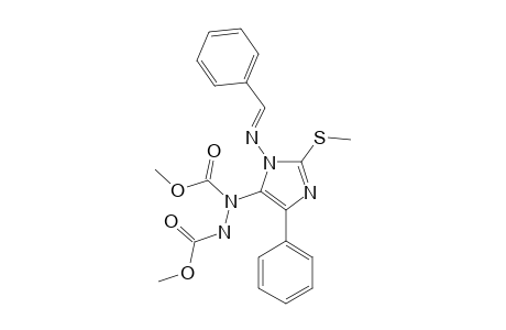 1-BENZYLIDENEAMINO-5-(1,2-DIMETHOXYCARBONYL)-HYDRAZINO-2-METHYLTHIO-4-PHENYL-IH-IMIDAZOLE