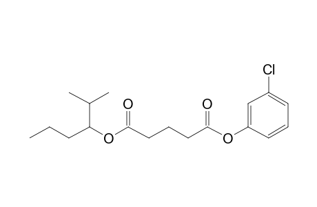 Glutaric acid, 3-chlorophenyl 2-methylhex-3-yl ester