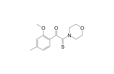 1-(2-methoxy-4-methylphenyl)-2-morpholin-4-yl-2-sulfanylideneethanone