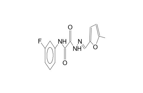 N-(3-fluorophenyl)-2-{(2E)-2-[(5-methyl-2-furyl)methylene]hydrazino}-2-oxoacetamide