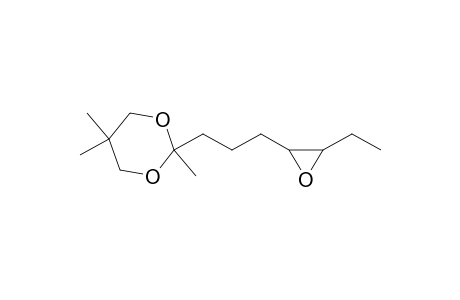 1,3-Dioxane, 2-[3-(3-ethyloxiranyl)propyl]-2,5,5-trimethyl-, trans-(+)-