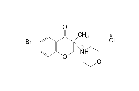 6-bromo-3-methyl-3-morpholino-4-chromanone, hydrochloride