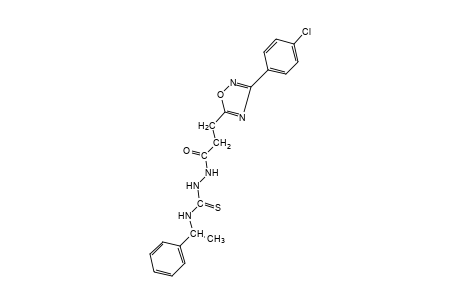 1-{3-[3-(p-chlorophenyl)-1,2,4-oxadiazol-5-yl]propionyl}-4-(alpha-methylbenzyl)-3-thiosemicarbazide