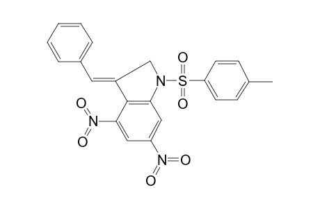 (3Z)-1-(4-methylphenyl)sulfonyl-4,6-dinitro-3-(phenylmethylene)-2H-indole