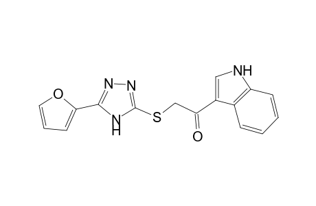 2-[[5-(2-furanyl)-1H-1,2,4-triazol-3-yl]thio]-1-(1H-indol-3-yl)ethanone