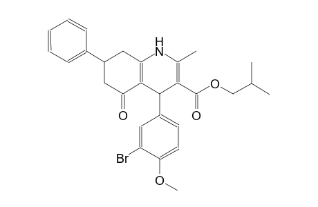 isobutyl 4-(3-bromo-4-methoxyphenyl)-2-methyl-5-oxo-7-phenyl-1,4,5,6,7,8-hexahydro-3-quinolinecarboxylate