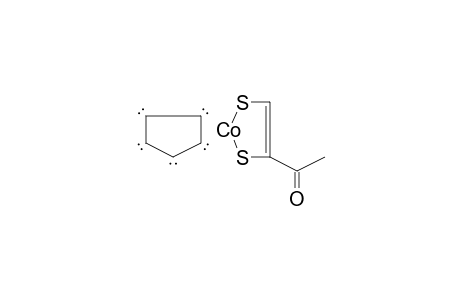 2-Cobalta-1,3-dithiocyclopentene-4, 4-acetyl-, cyclopentadienyl-